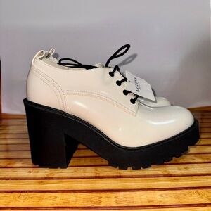 ❤️Women's Cream Platform Oxford Shoes